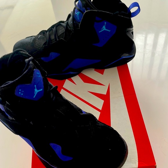 Jordan Goat True Flight BG 'Black Sport Fuchsia' Retro. 7 - Picture 1 of 2